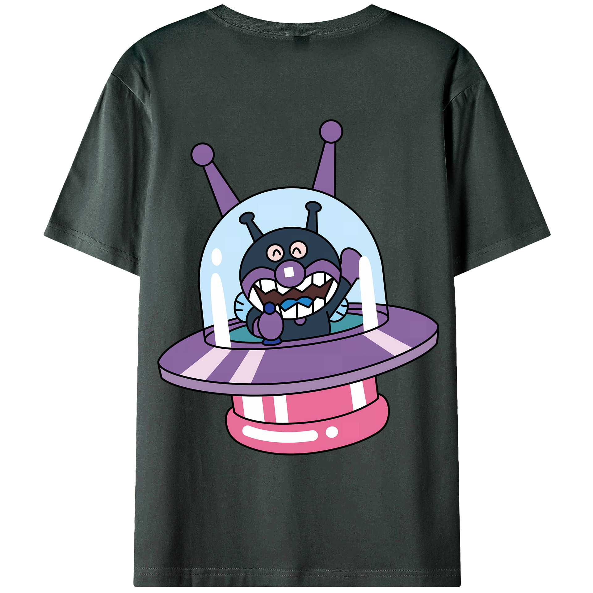 （画像用） アンパンマン Anpanman 綿100％ メンズ半袖Tシャツ（バックプリント） 通気性